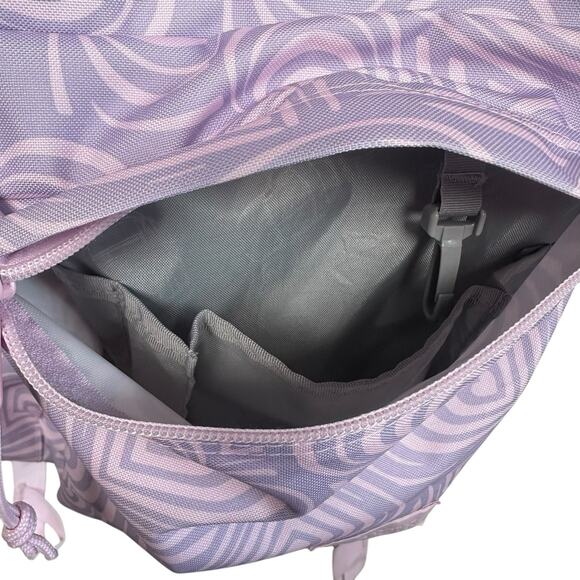 JanSport Main Campus Heavenly Hearts Pink Purple Large School Backpack main image 5